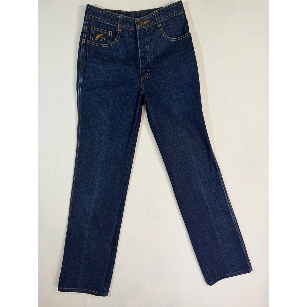 Vintage Jordache Jeans Dark Wash Denim Women's High Rise Straight Leg Blue